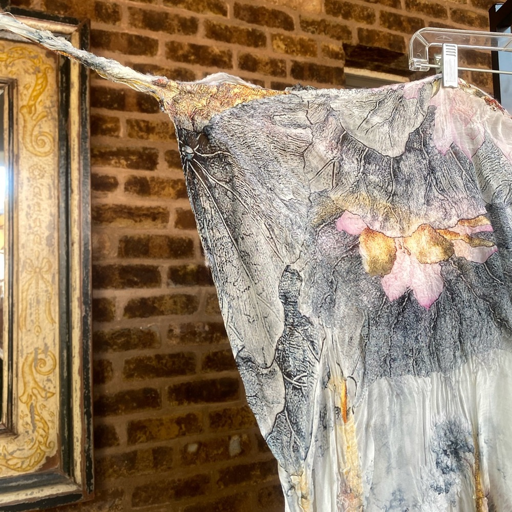 Handmade felted, Silk wrap pants - Picture 7 of 10